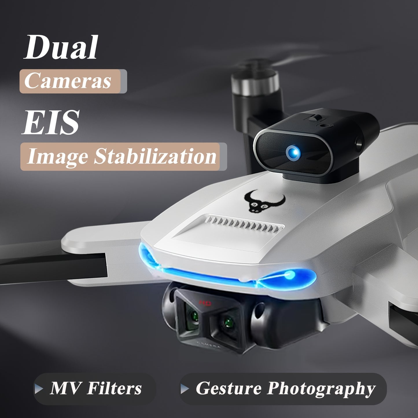 Foldable GPS RC Drone With Cameras And Obstacle Avoidance