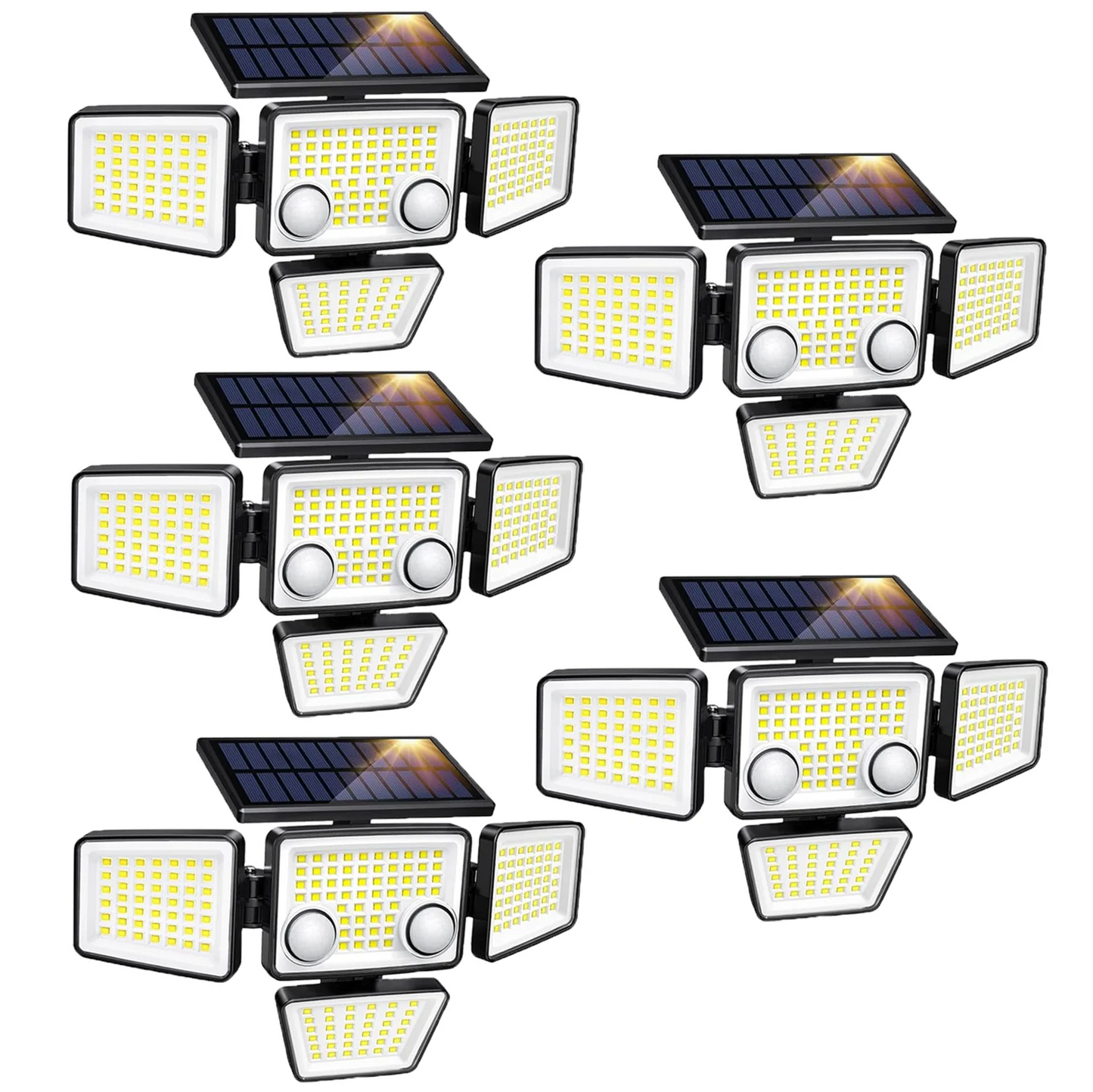 Solar Lights 3000LM 188 LED Motion Sensor Flood Lights