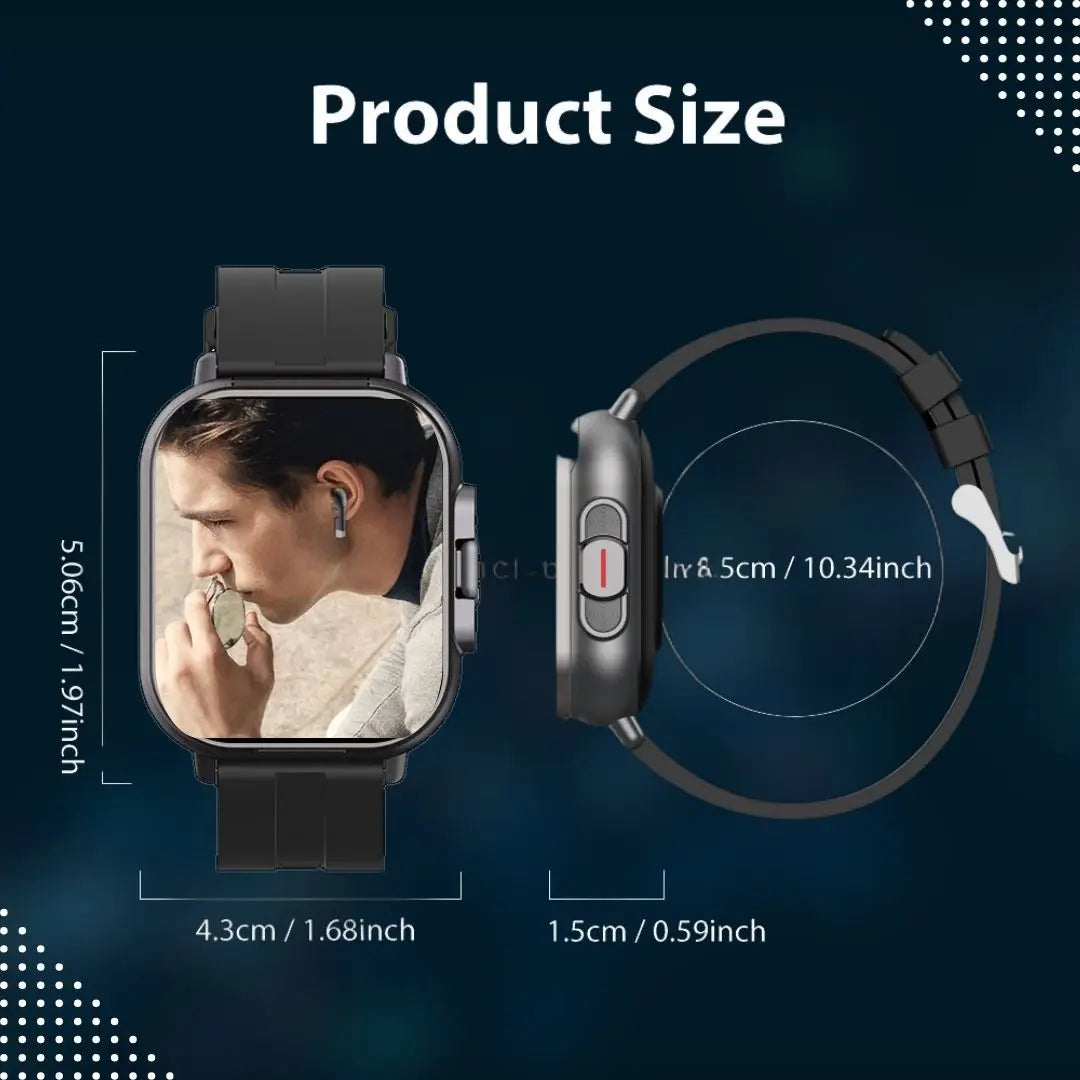 2 In 1 Smartwatch With Earphone NFC iPhone Android Pro