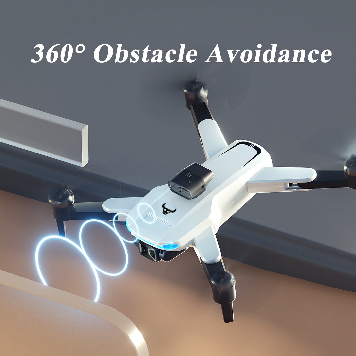 Foldable GPS RC Drone With Cameras And Obstacle Avoidance