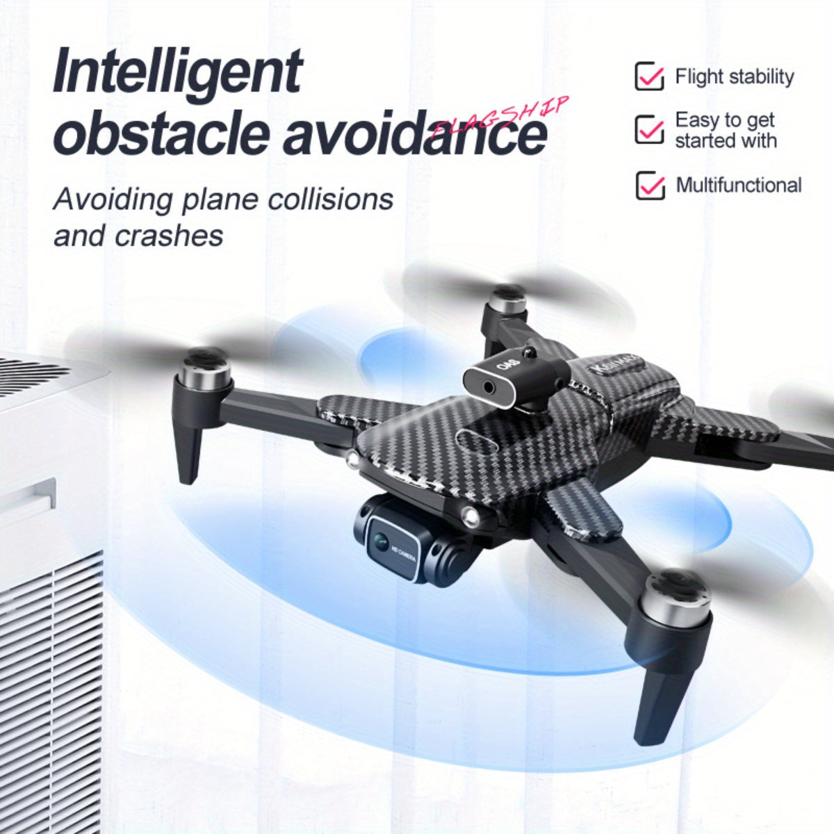 Topchances 4K Aerial Drone Smart Tracking Obstacle Avoidance
