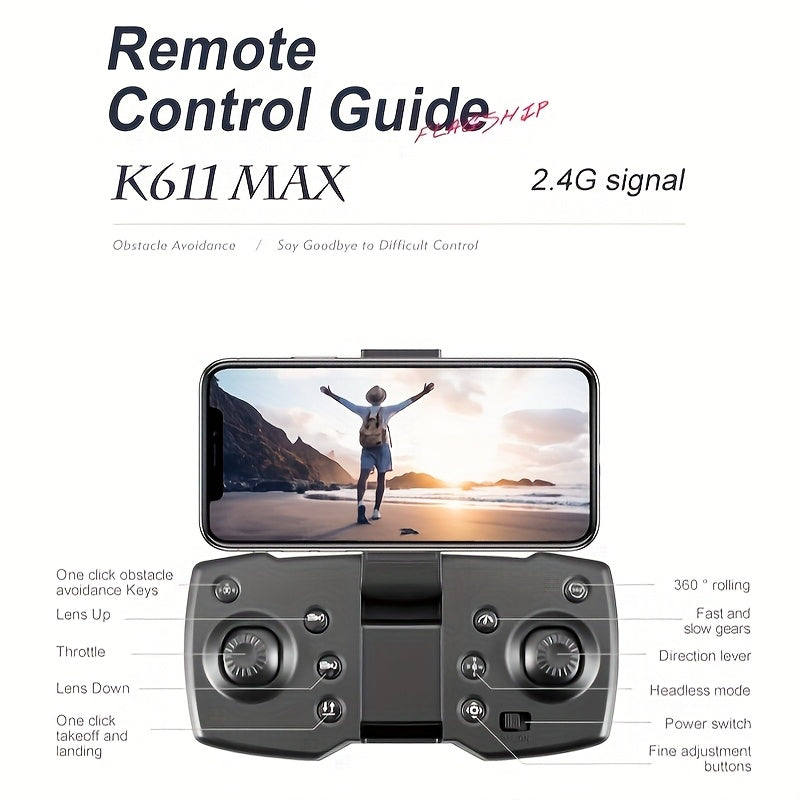 Topchances 4K Aerial Drone Smart Tracking Obstacle Avoidance