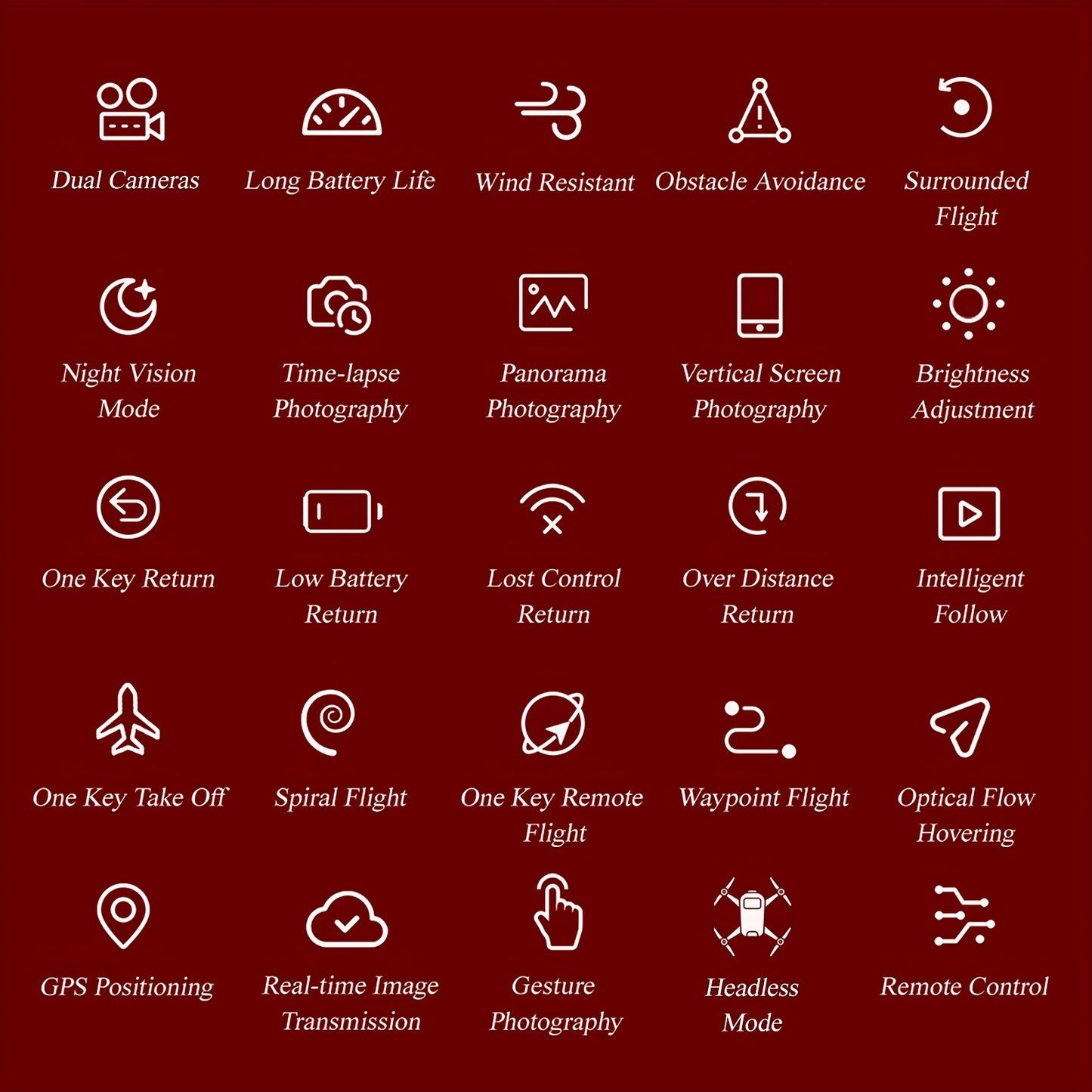 Foldable GPS Drone With 4K Dual Camera Obstacle Avoidance