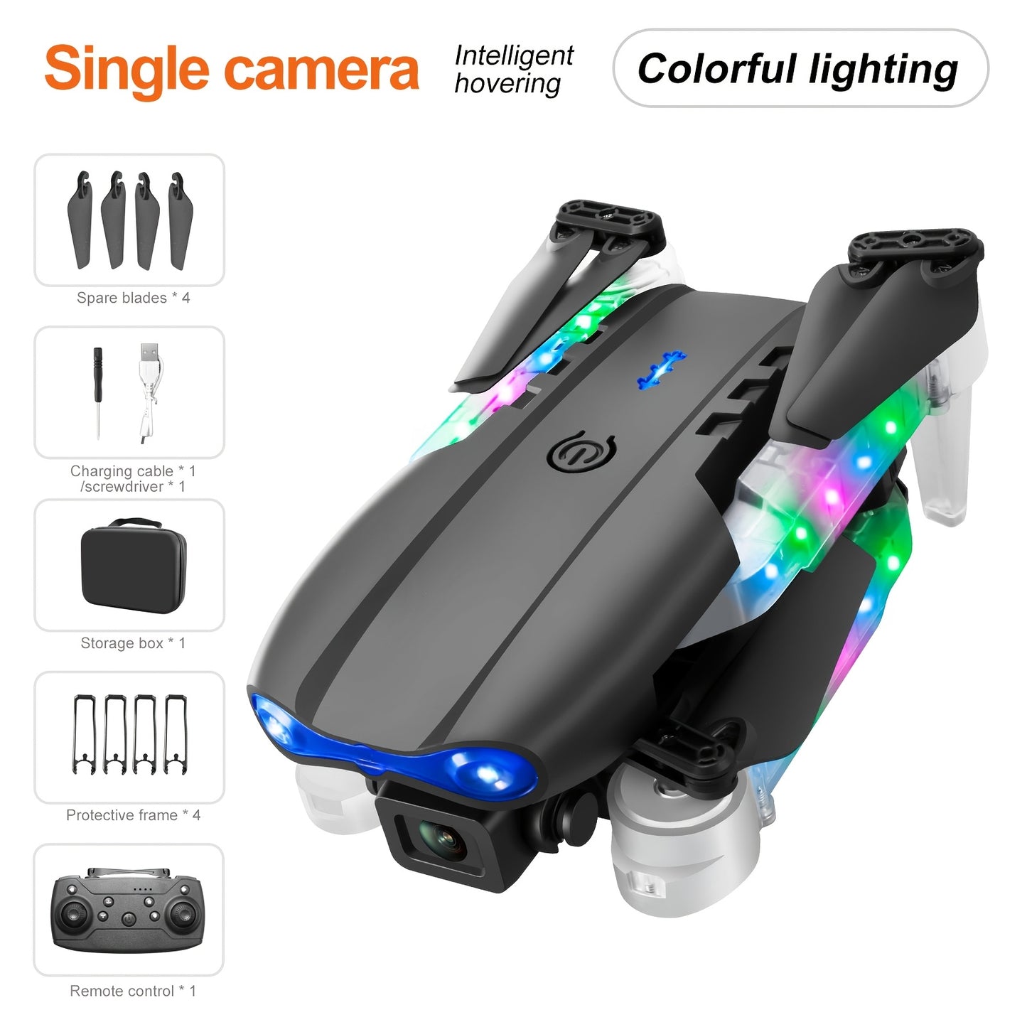 IKAUFEN 4K Camera Drone Foldable With Height Hold App