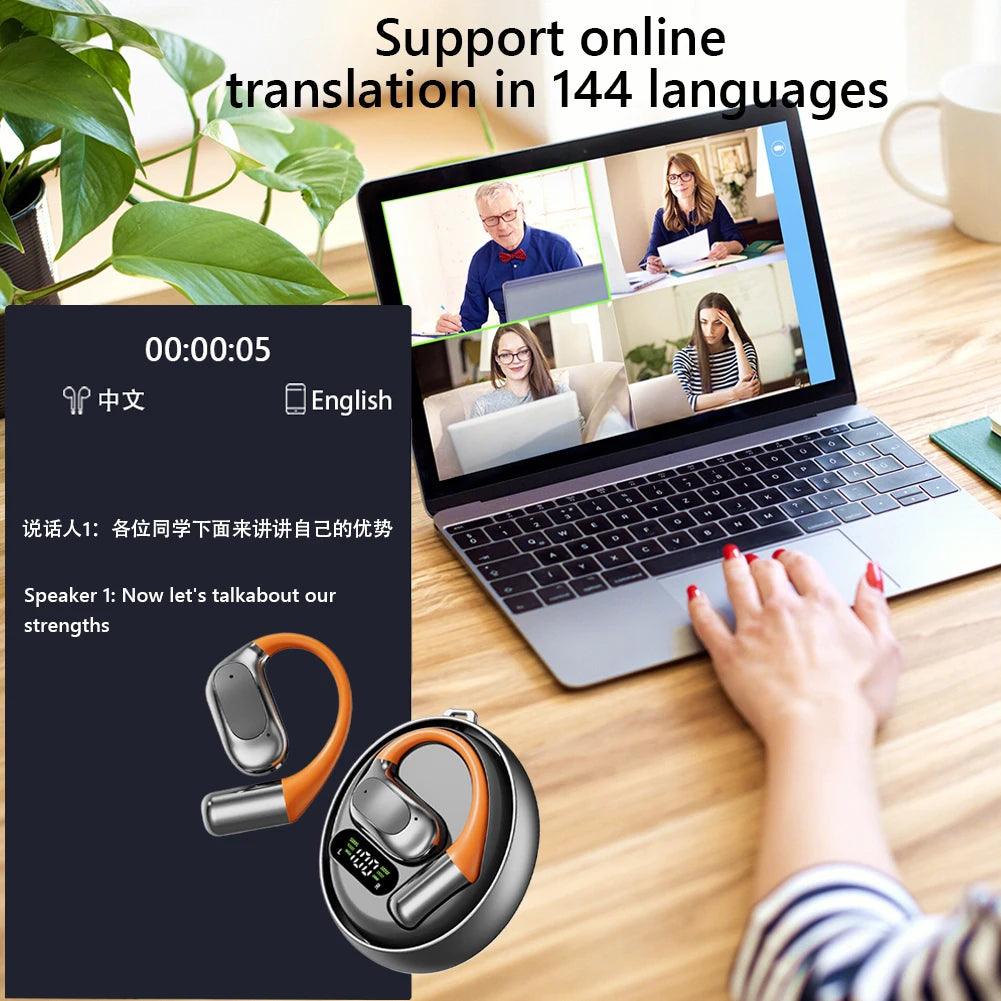 ALLOYSEED RealTime Translator Earbuds 144 Languages