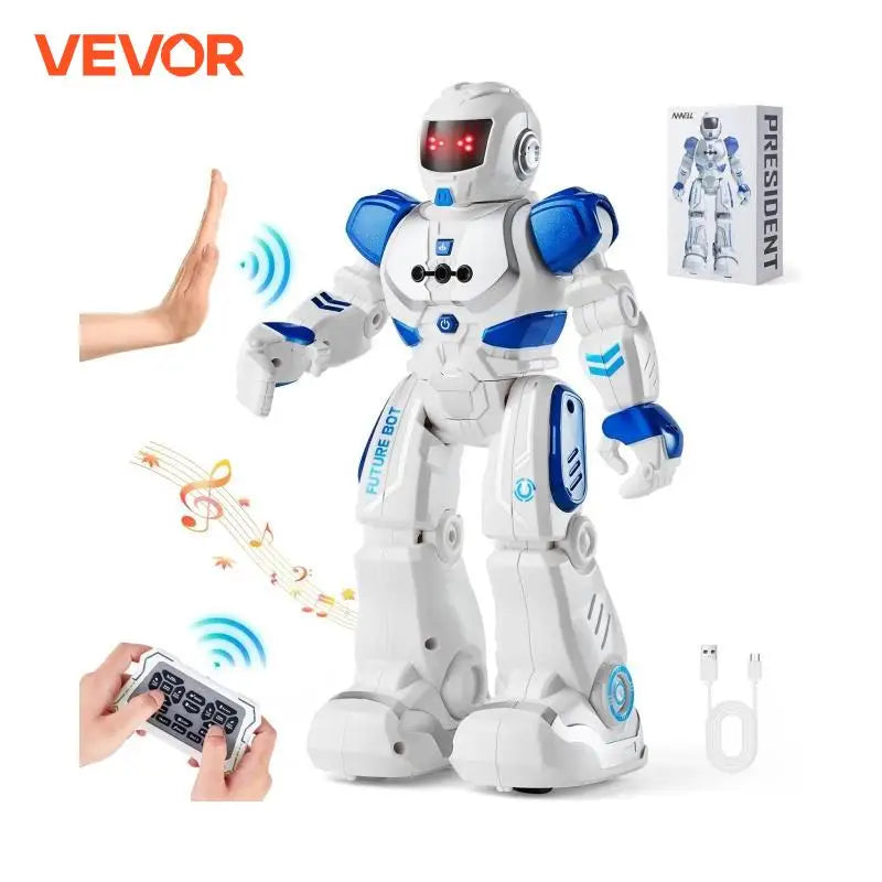 Vevor RC Robot Action Walking Singing Dancing Figure Gesture Sensor Toy for Kids Age 3 and Up Birthday Gift