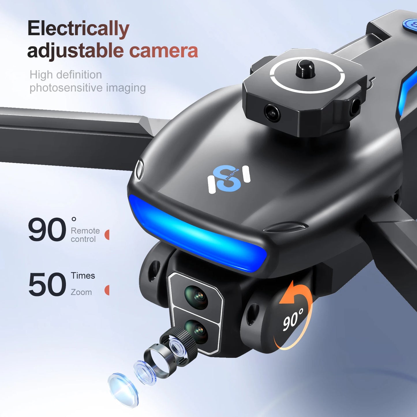 Endurance Brushless Drone Dual Cameras Foldable Quadcopter