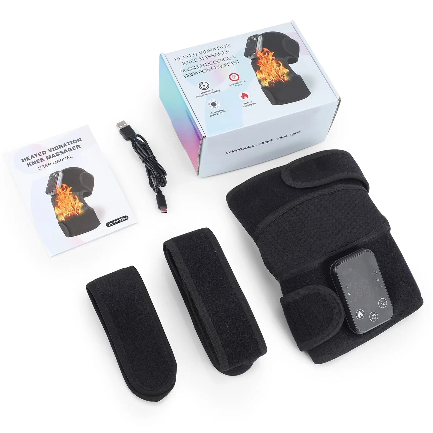 Moajaza 3 In 1 Heated Knee Elbow Shoulder Massager Pad