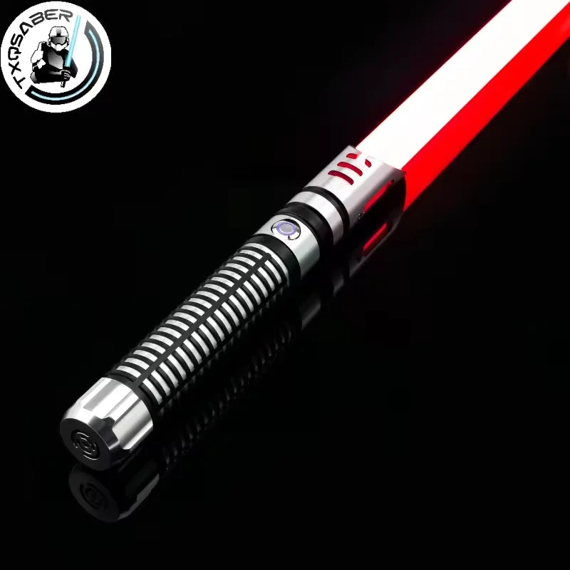 Txqsaber Neo Pixel Heavy Dueling RGB Lightsaber Metal Hilt Smooth Swing Christmas Cosplay Jedi Luminous Laser Sword Kids Toy