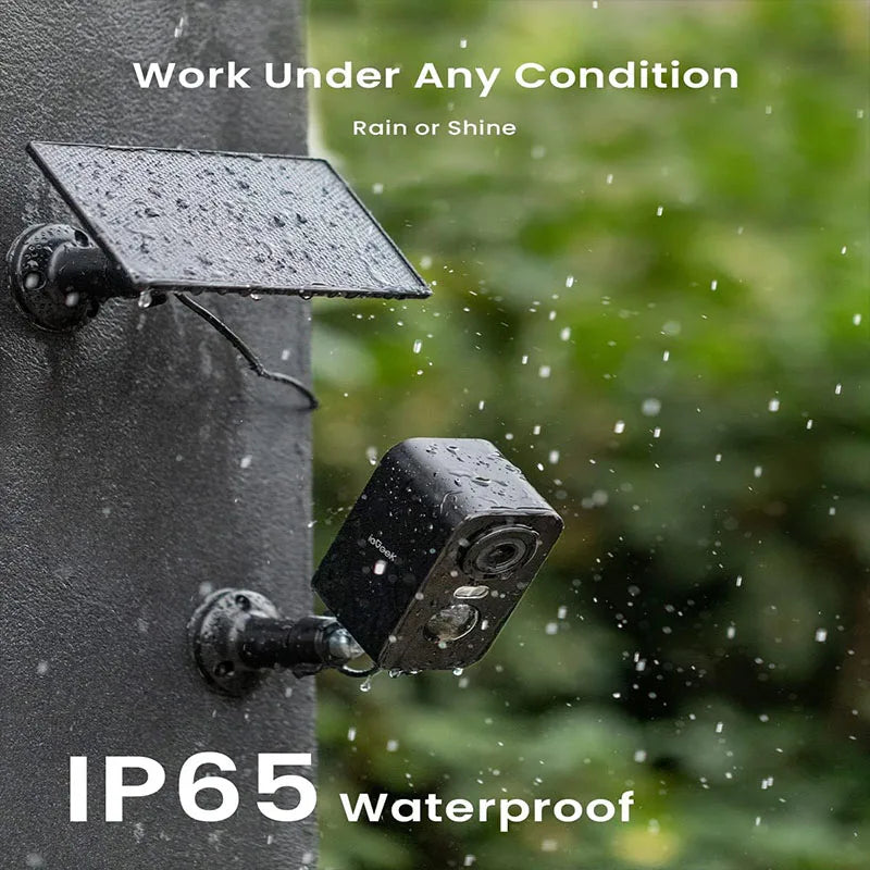 IeGeek 2K 3MP WiFi Solar Security Camera Outdoor Wireless