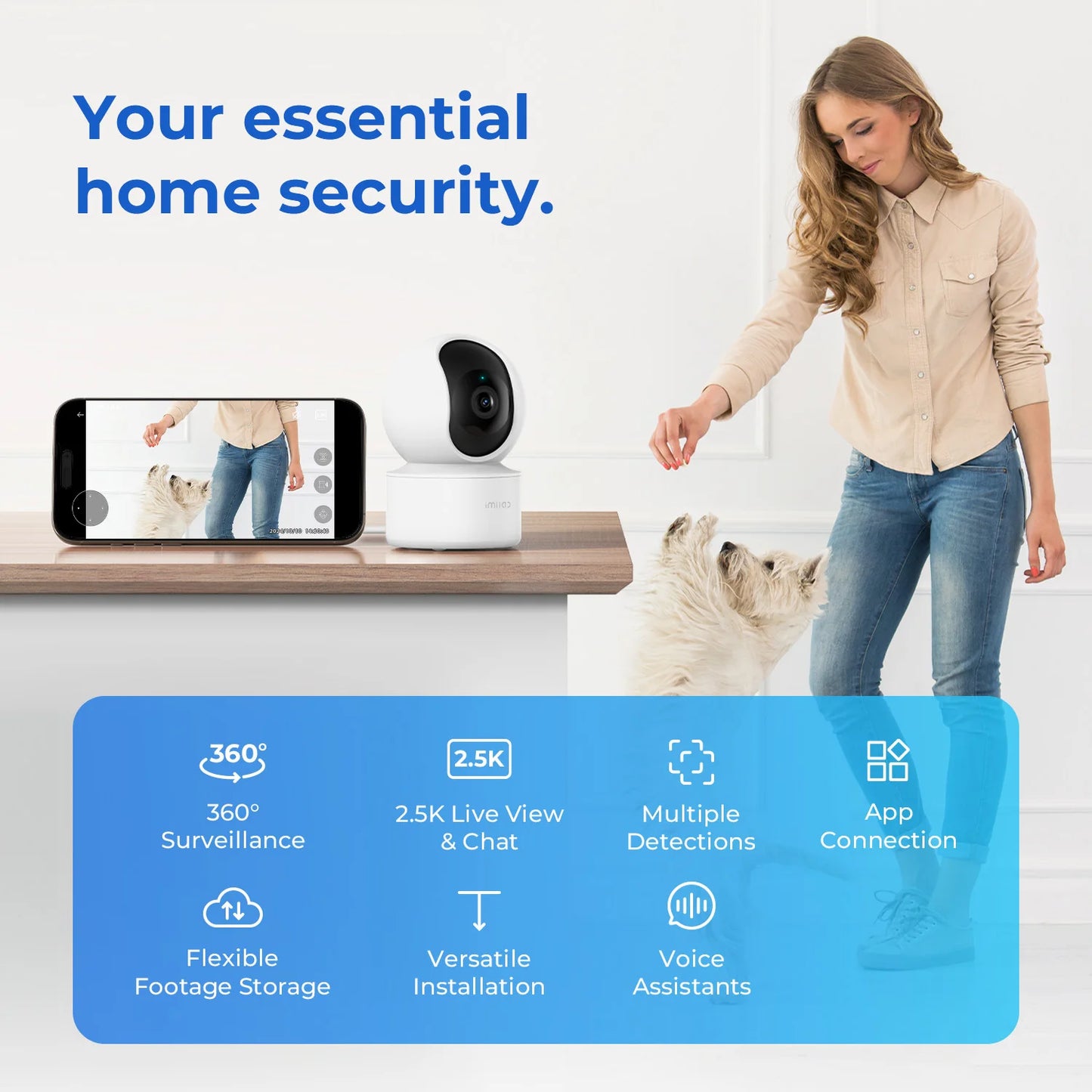 Imilab C21 2.5K IP Security Camera MiHome App 360 Vision