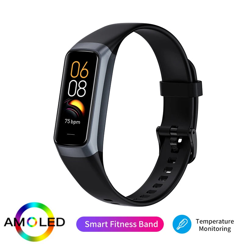 LIGE 1.1 Inch AMOLED Smart Watch Women Heart Rate Monitor