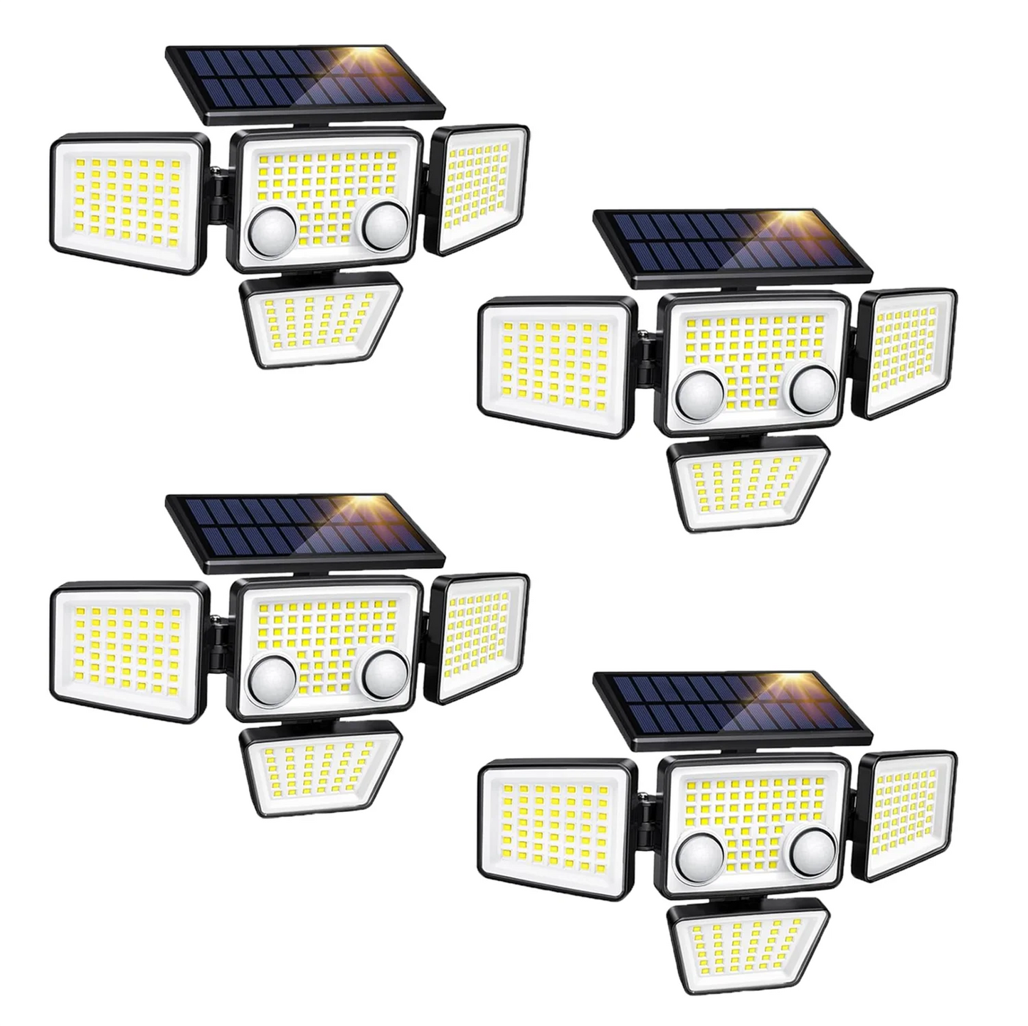 Solar Lights 3000LM 188 LED Motion Sensor Flood Lights