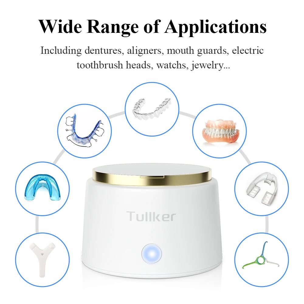 Tullker Ultrasonic Retainer Cleaner For Dentures Jewelry