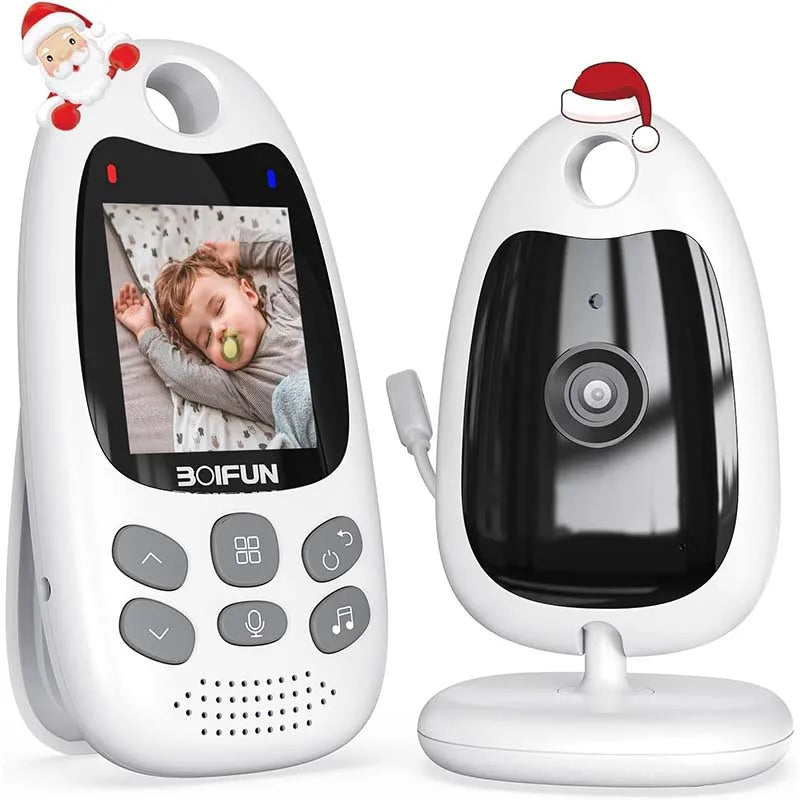 Boifun 480P Baby Monitor With Night Vision Temp Sensor