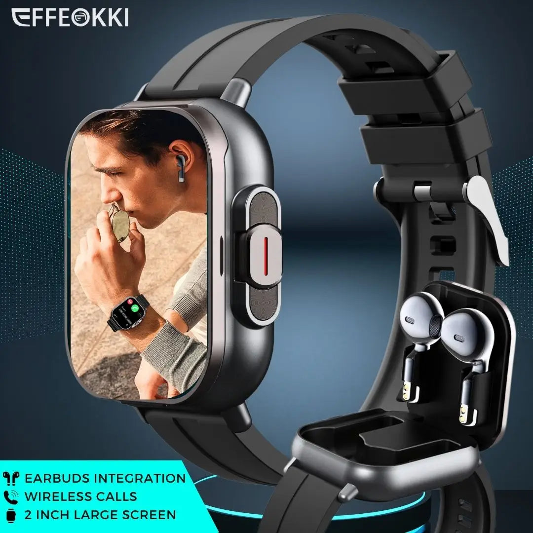 2 In 1 Smartwatch With Earphone NFC iPhone Android Pro