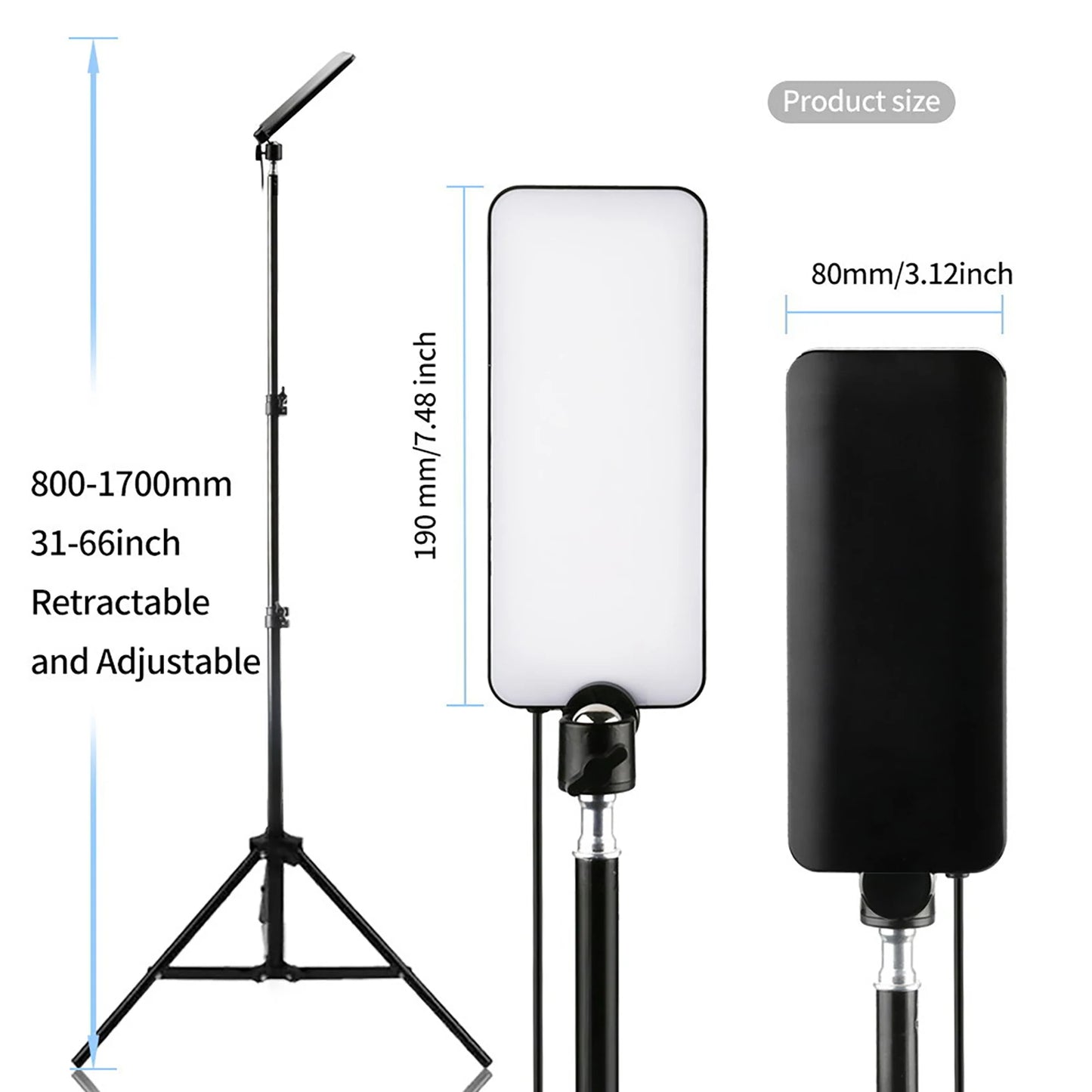 USB Rechargeable Camping Light Tripod 1680 Lumen Work Light