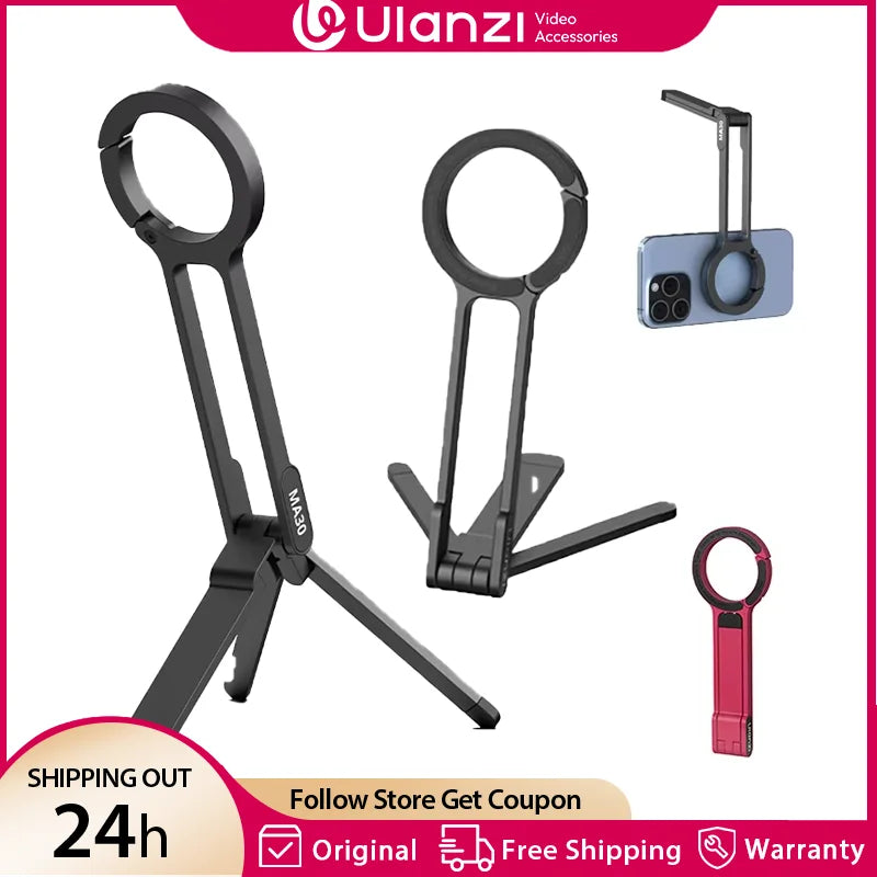 Ulanzi MA30 Carabiner Mounted Phone Tripod Magnetic Holder