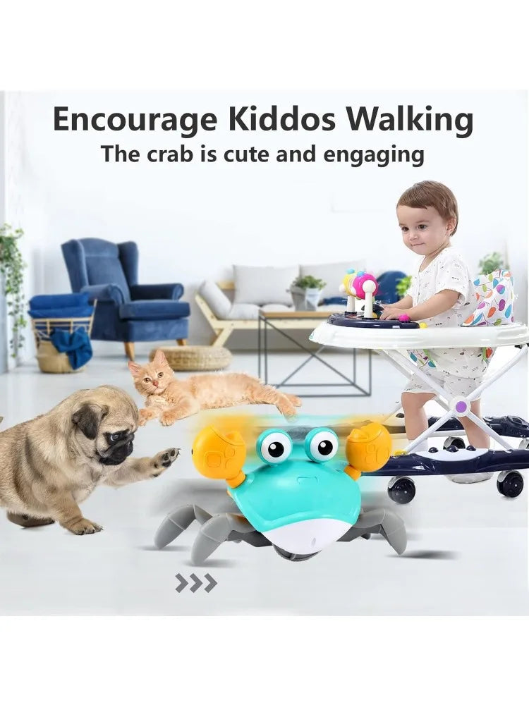 Control Future Crawling Crab Baby Toy Infant Tummy Time Toy