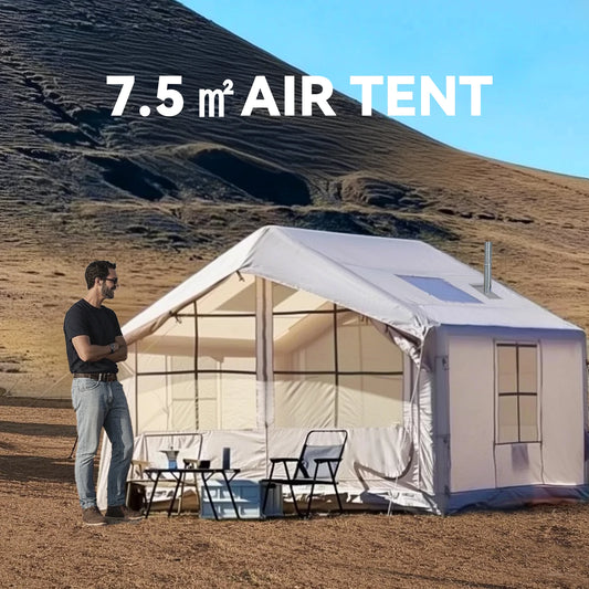 6 to 8 People Inflatable Waterproof Tent House for Camping and Glamping Easy Setup 4 Season Blow Up Tent