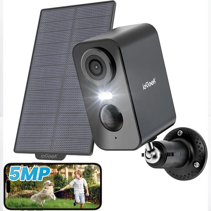 IeGeek 2K 3MP WiFi Solar Security Camera Outdoor Wireless