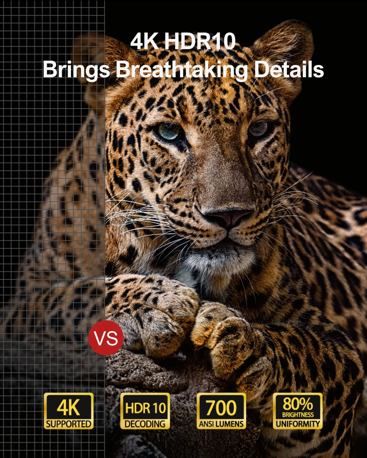 Ultimea Native 1080P Full HD Projector LED 4K WiFi Bluetooth Proyector with Auto Focus and DLP Video Smart Home Theater