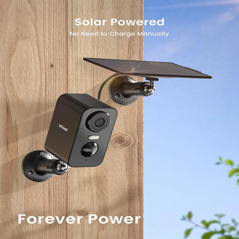 IeGeek 2K 3MP WiFi Solar Security Camera Outdoor Wireless