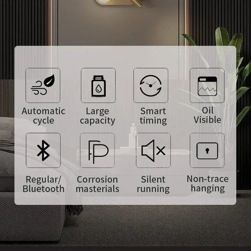 Namste Bluetooth Diffuser 500 Cu Meters 400 Ml Aromatherapy