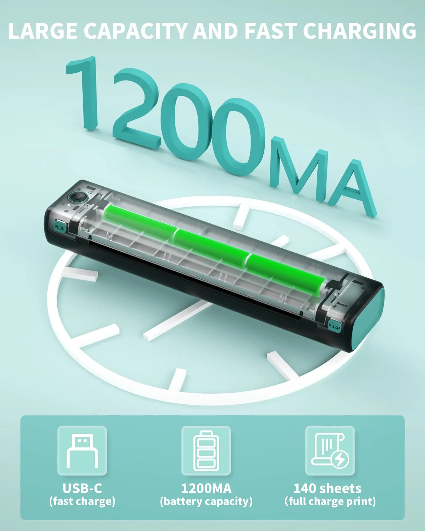 Phomemo M08F Portable Bluetooth Thermal Printer For Office