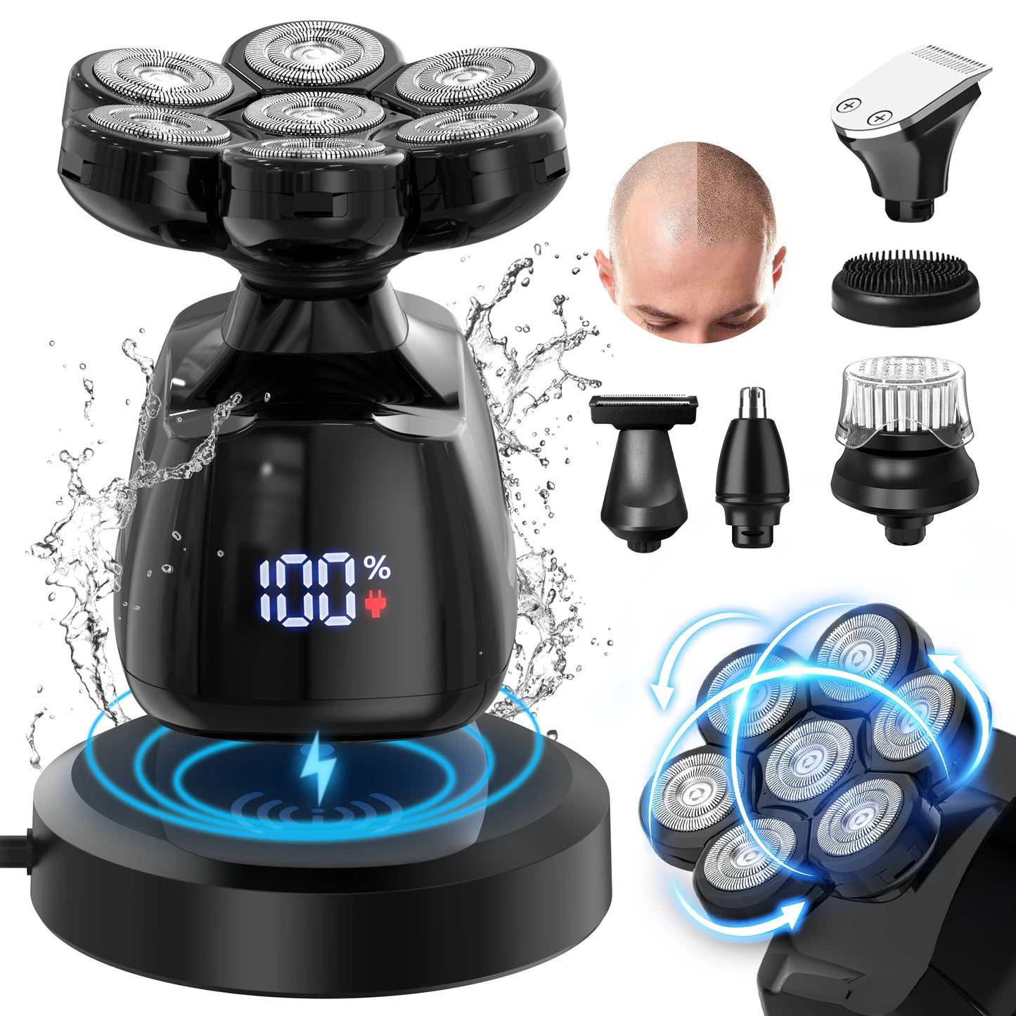 Sejoy Multifunctional Electric Shaver Kit For Men Wet Dry