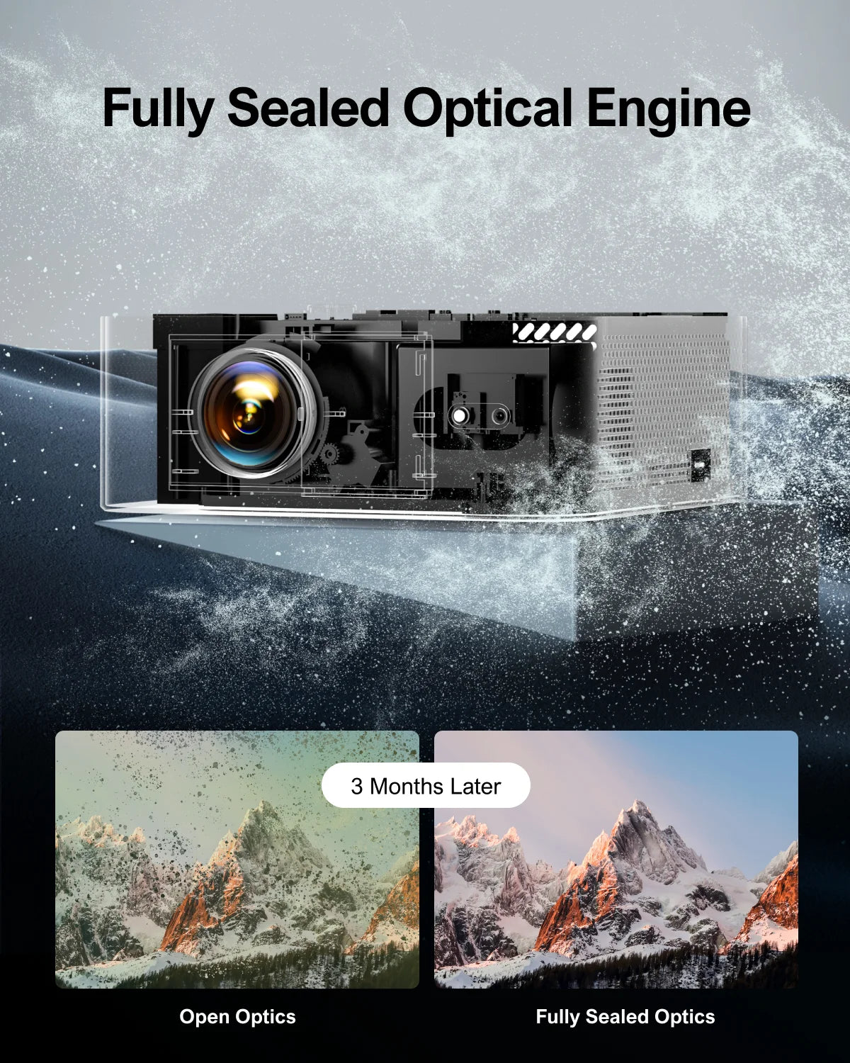 Ultimea Native 1080P Full HD Projector LED 4K WiFi Bluetooth Proyector with Auto Focus and DLP Video Smart Home Theater