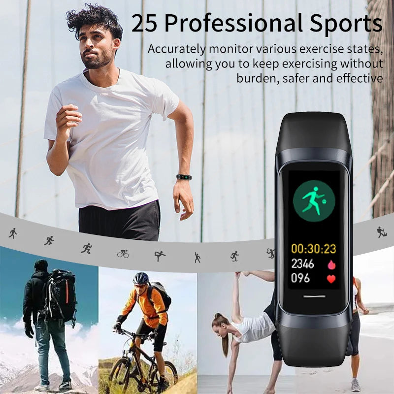 LIGE 1.1 Inch AMOLED Smart Watch Women Heart Rate Monitor