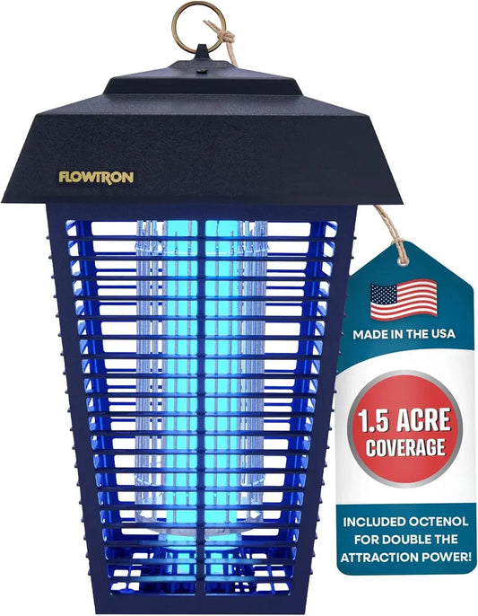 Bug Zapper 1.5 Acre Outdoor Coverage 80W Bulb 5600V Grid