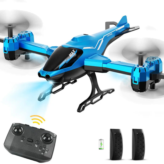 Vatos Super Function All in One Remote Control 2.4G RC Helicopter with 360 Degree Flip and Obstacle Avoidance LED Light Gift for Kids and Adults