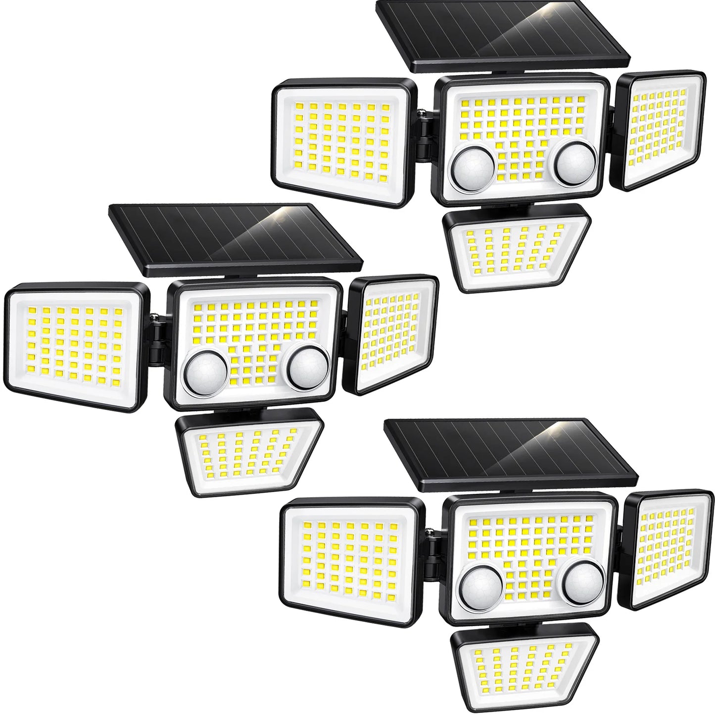 Solar Lights 3000LM 188 LED Motion Sensor Flood Lights
