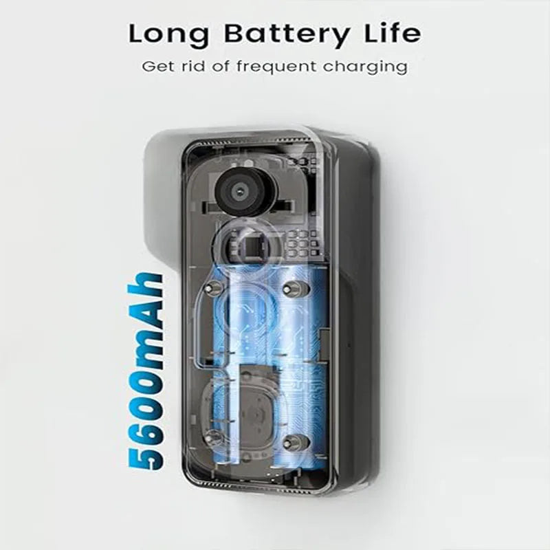 IeGeeK 2K Doorbell Camera Wireless AI PIR Motion Detection