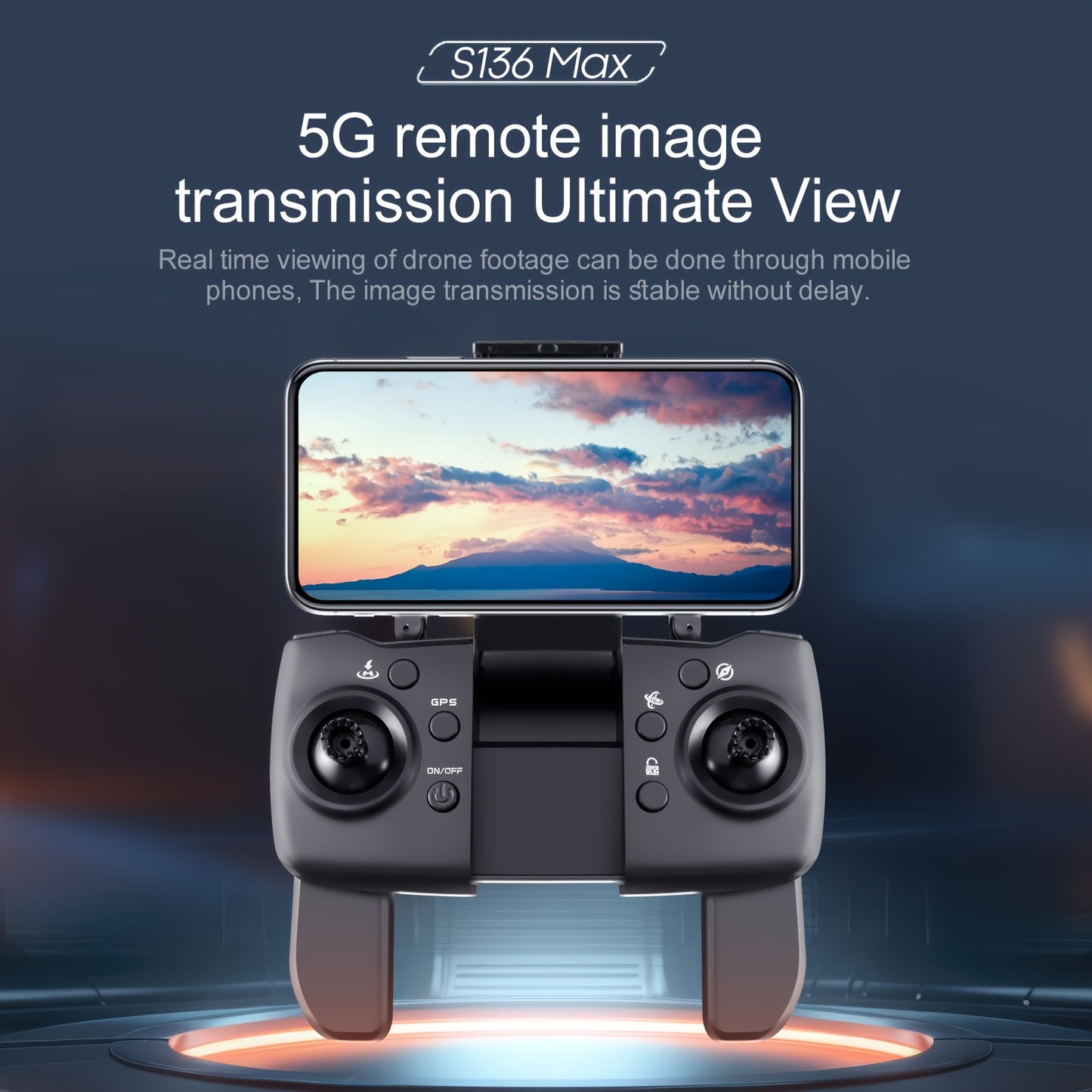 ZNLYRION GPS Drone 4K Foldable FPV Quadcopter with Return