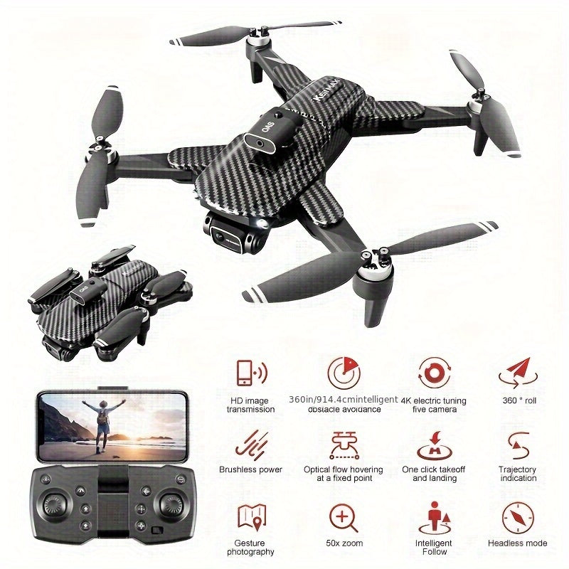 Topchances 4K Aerial Drone Smart Tracking Obstacle Avoidance